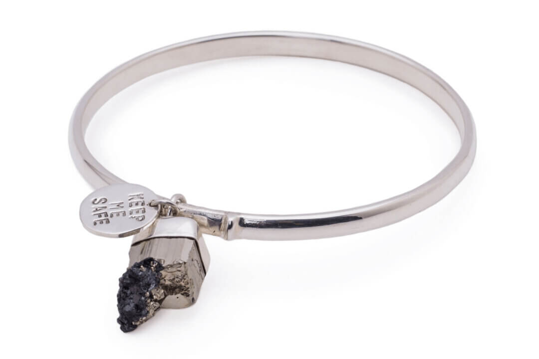 Pyrite 'Keep Me Safe' Bangle