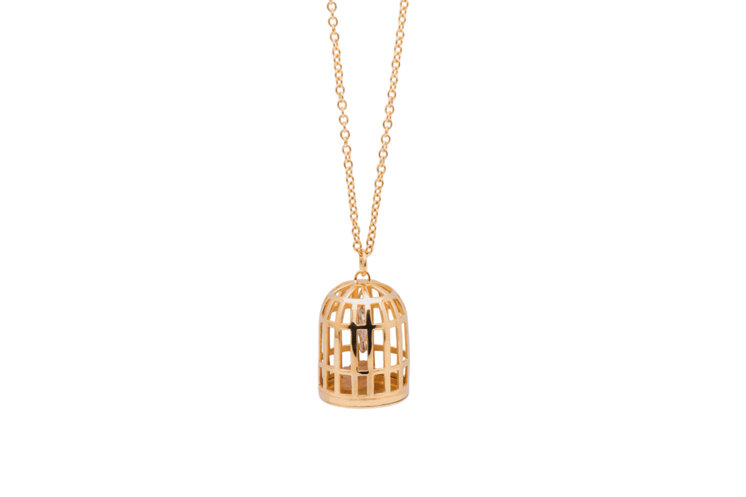 Haywire Jewellery - Amethyst Bird Cage Necklace