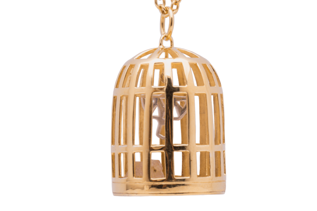 Haywire Jewellery - Amethyst Bird Cage Necklace