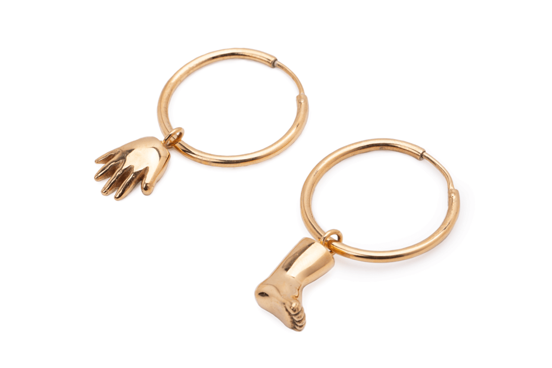 Haywire Jewellery - Doll Parts Hoop Earrings