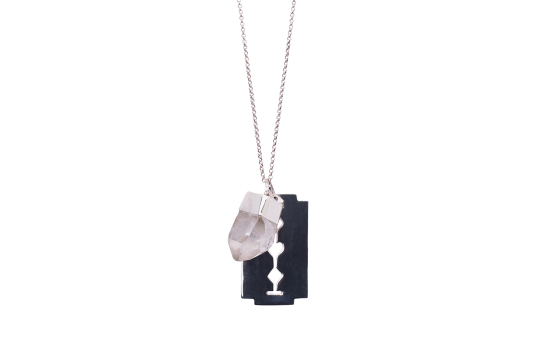 Haywire Jewellery - Razor Blade Crystal Necklace