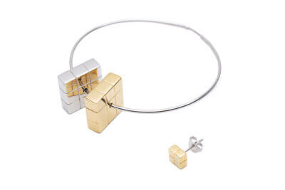 Rubix Asymmetric Earring Set